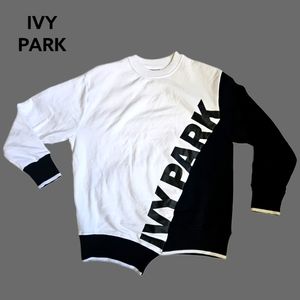IVY PARK Black & White Logo Crewneck Sweatshirt